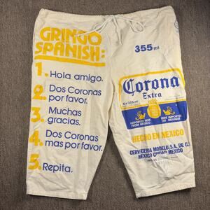 Corona Extra Beer Advertising Pants Shorts Cotton Drawstring